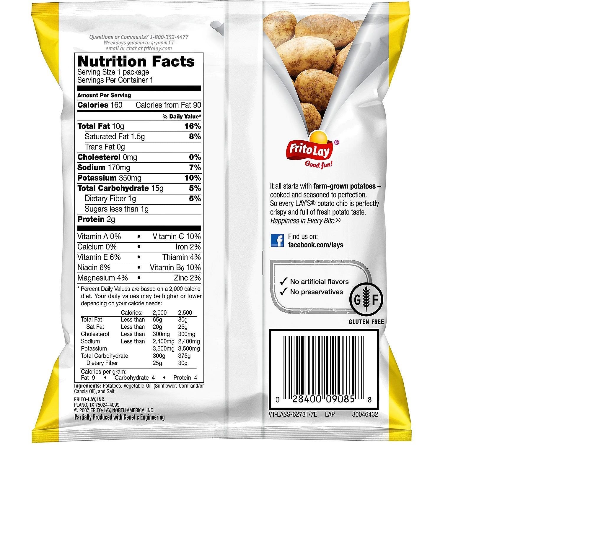 Quality Lay's Classic Potato Chips (1 oz. bags, 50 ct.) (pack of 2)