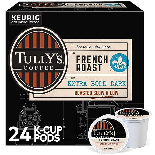 Quality Tully's Coffee French Roast, Keurig Single-Serve K-Cup Pods, Dark Roast, 96 Count