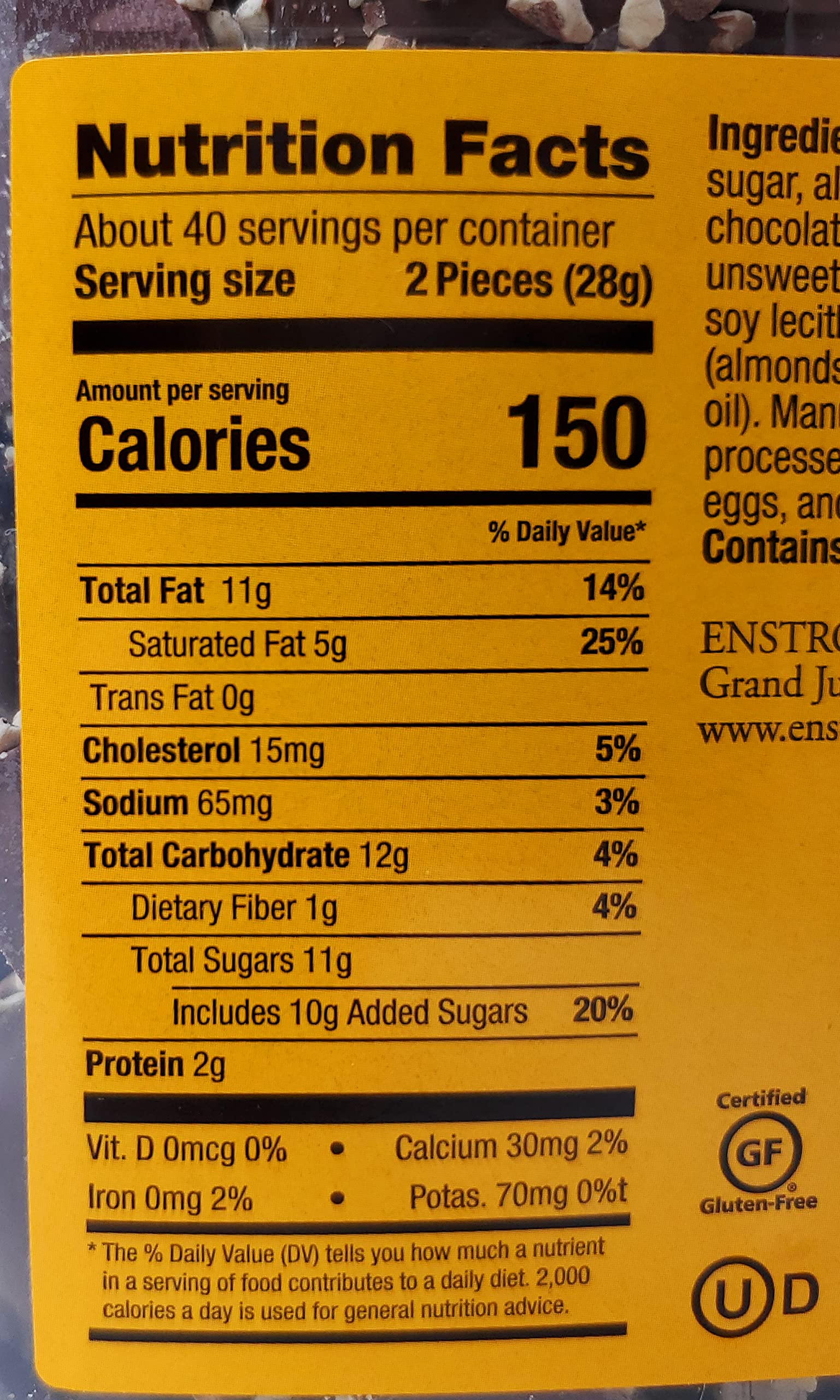 Quality Almond Toffee Tub - Shop Today