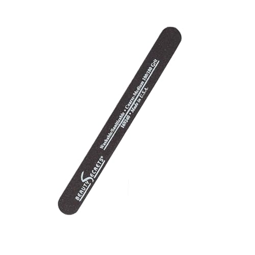 Premium Beauty Secrets Drip & Clog Proof Nail Glue (1 Pack) Bundled with Nail File Black Cushion Medium Coarse 180/100 Grit by Beauty Secrets