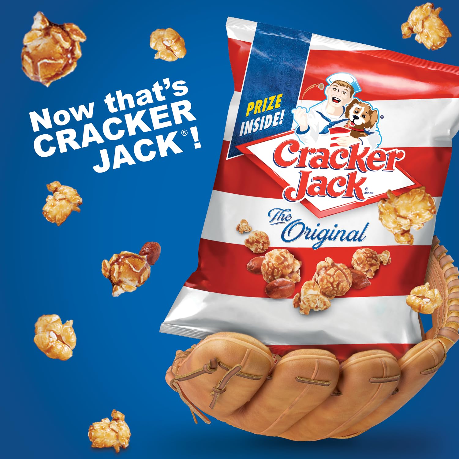 Quality Cracker Jack Original Caramel Coated Popcorn & Peanuts
