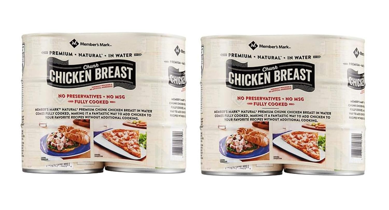 Member's Mark Premium Chunk Chicken Breast (12.5 Ounce, 6 Count) Pack of 2