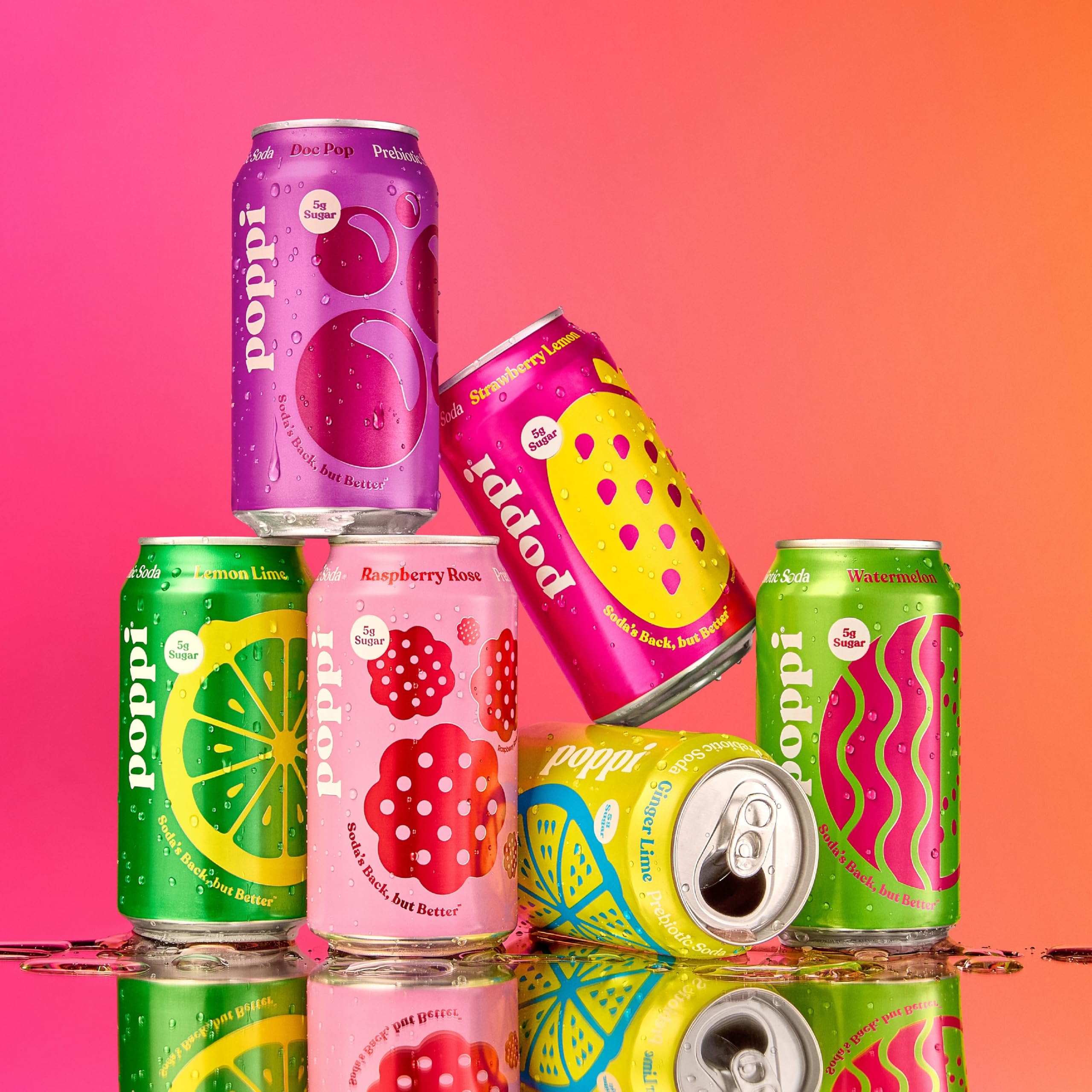 Premium poppi Prebiotic Soda 12 Fl Oz - Limited Time Offer