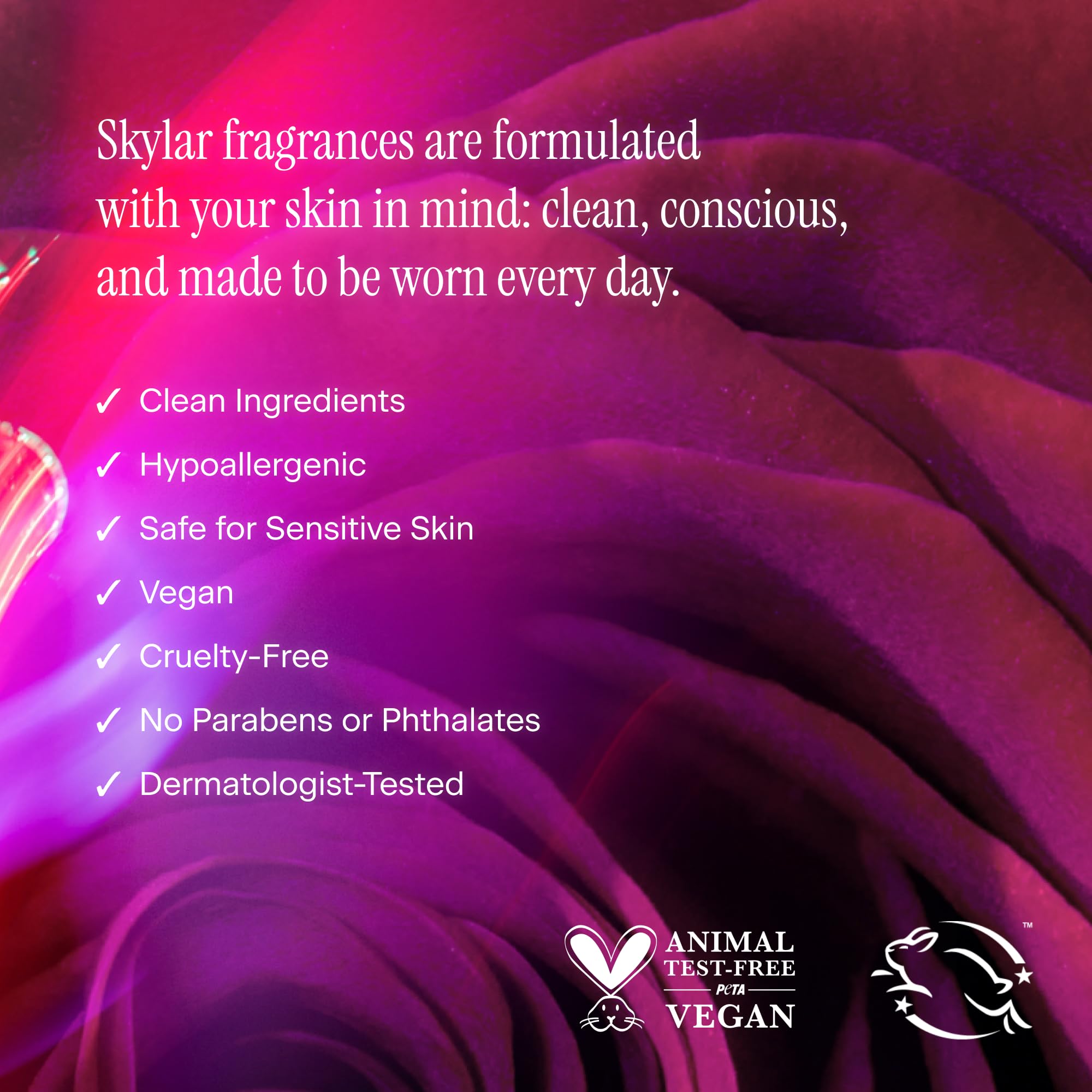 Quality Skylar Urban Rose Eau de Parfum - Hypoallergenic & Clean Perfume for Women & Men, Vegan & Safe for Sensitive Skin - Spicy Floral Perfume with Notes of Pink Pepper, Amber & Rosewood - 50mL /1.7 Fl oz