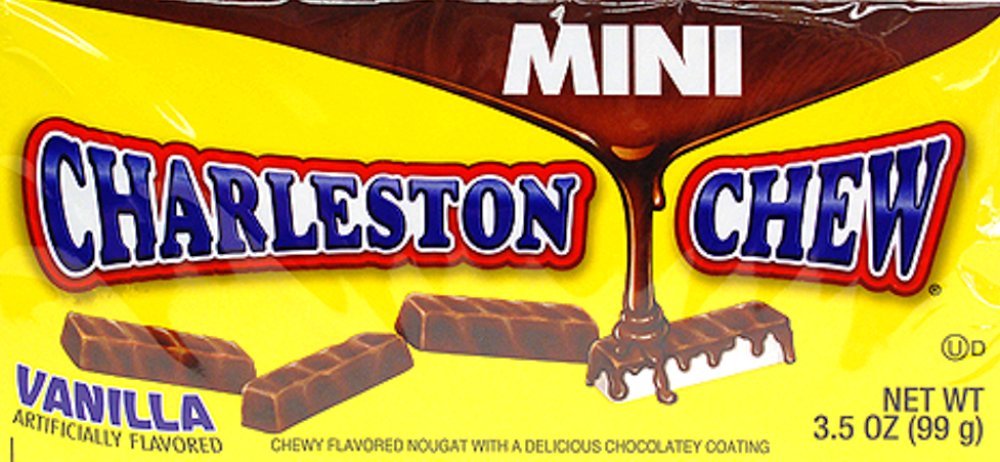 Quality Mini Vanilla & Chocolate Charleston Chews 3.5 oz Theater Boxes (Pack of 3)