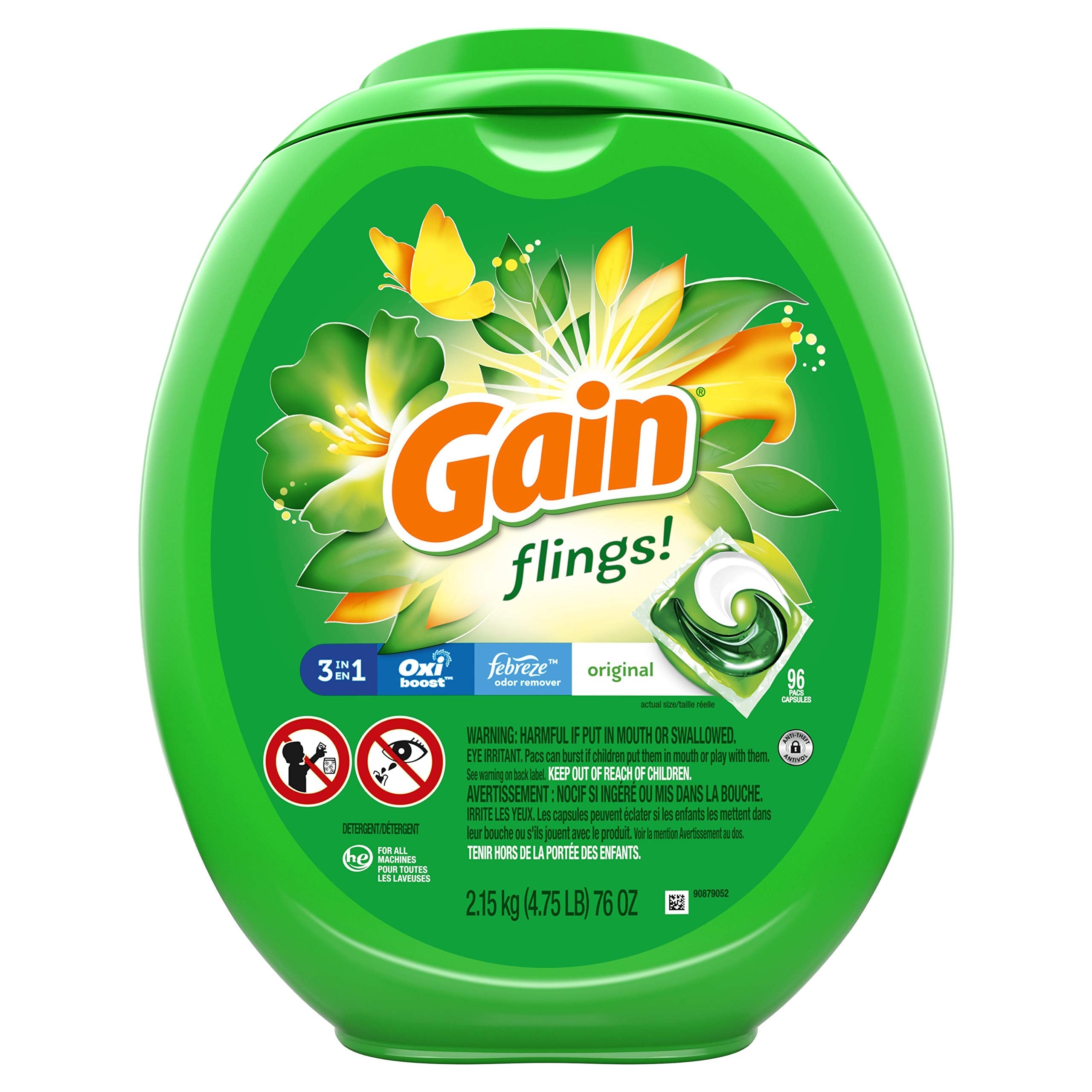 Quality Gain flings! Laundry Detergent Soap Pacs - Best Price Guaranteed
