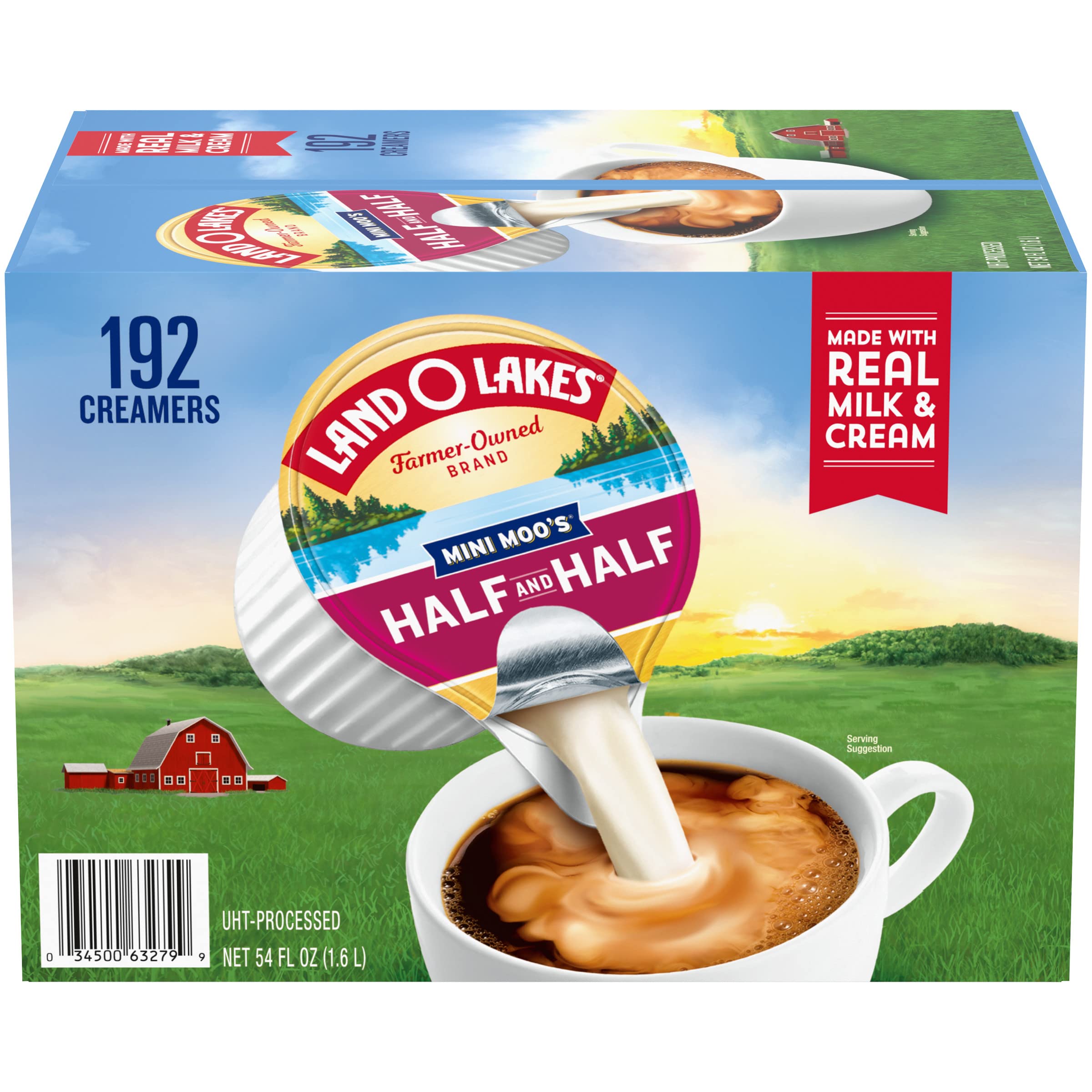 Quality Land O Lakes Mini Moo’s Half & Half Creamer Singles, Shelf-Stable, 192 Count