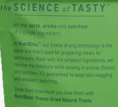 Nutri Bites Freeze Dried Beef Liver Dog & Cat Treats | Healthy Pet Training Treats or Food Topper | All Natural, Single Ingredient, High Protein | Premium Bulk Large Size Pack (27 OZ)