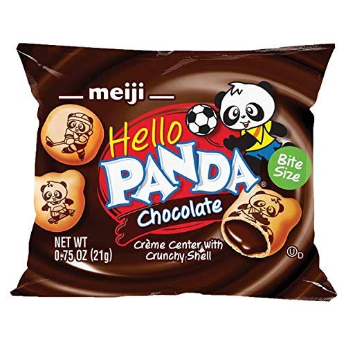 Quality Meiji Hello Panda Cookies, Chocolate Crème Filled - 32 Count, 0.75oz Packages - Bite Sized Cookies with Fun Panda Sports