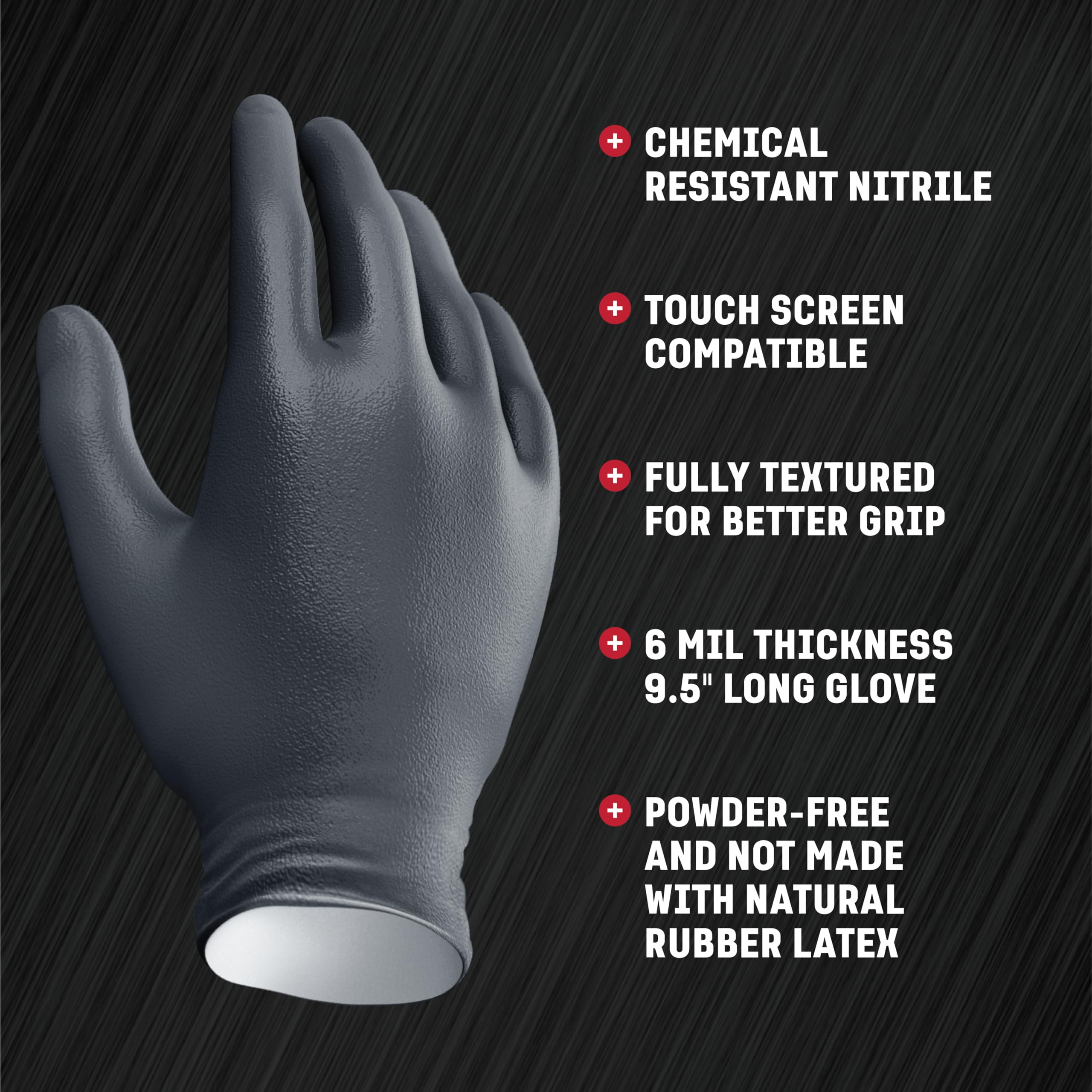 Premium Venom Steel Industrial Nitrile Gloves, 6 mil, 2 Layer Rip Resistant, XL, 100 Count