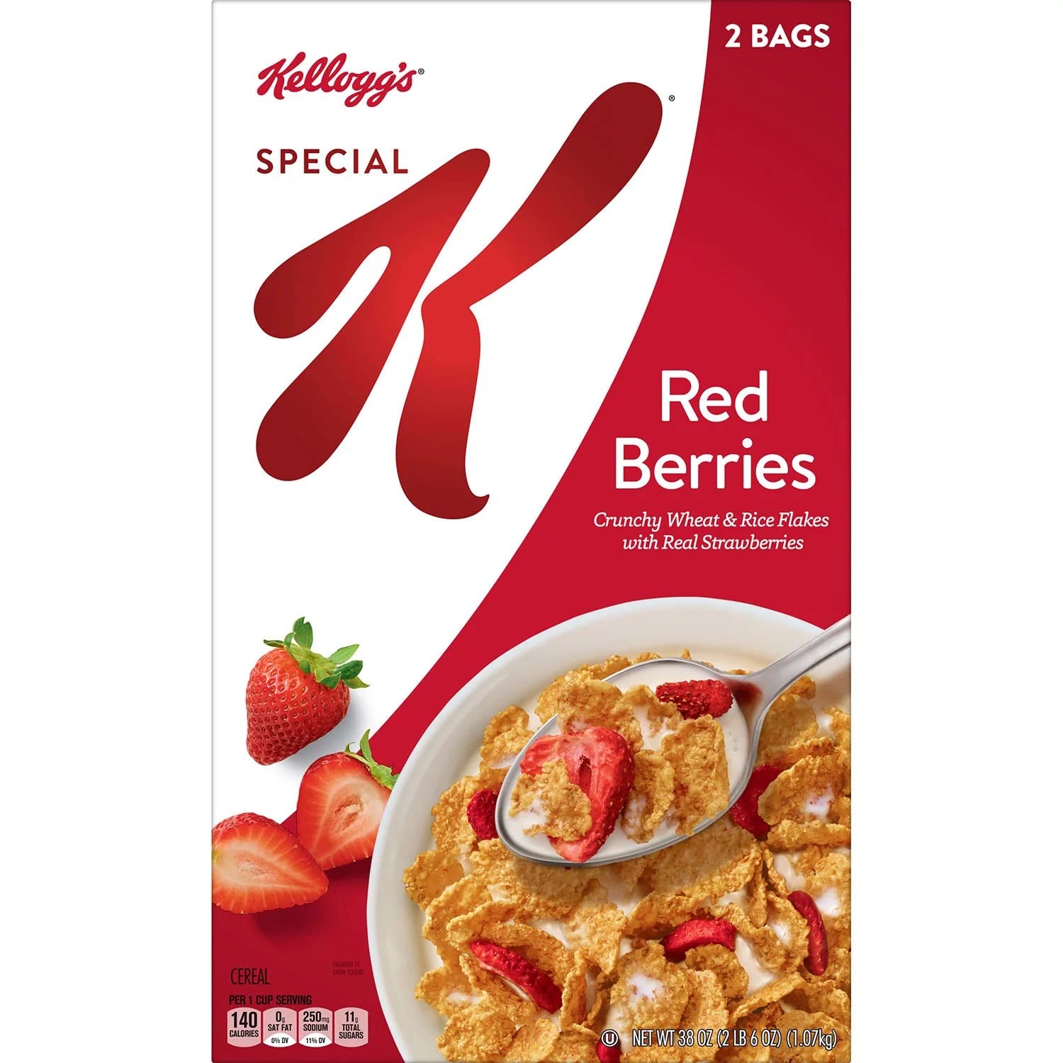 Crispy Kellogg's Special K Breakfast Cereal, Red Berries (38 oz.)