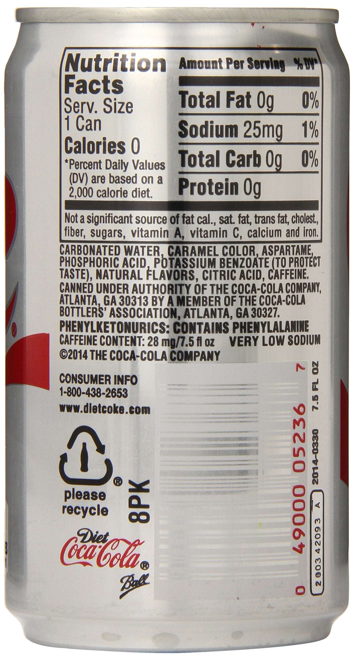 Premium Coca Cola Diet Coke Carbonateddrink Liquid Can Room Nosugar