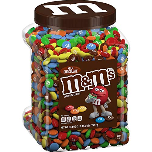 Premium M&M's Milk Chocolate Candies 3Lb 14oz Jar Limited - Best Price Guaranteed