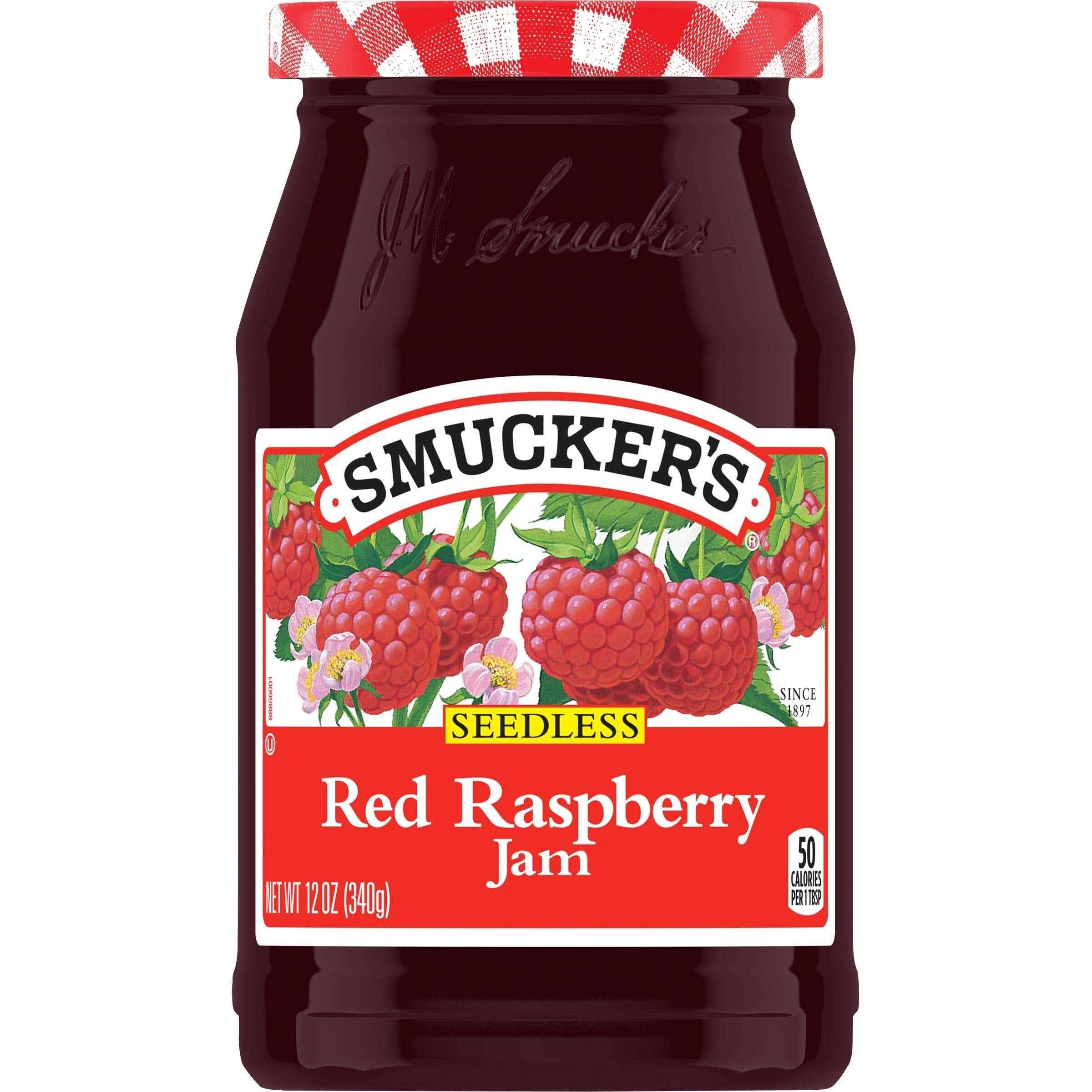 Premium Smucker's Seedless Red Raspberry Jam, 12 Ounces - Best Price Guaranteed