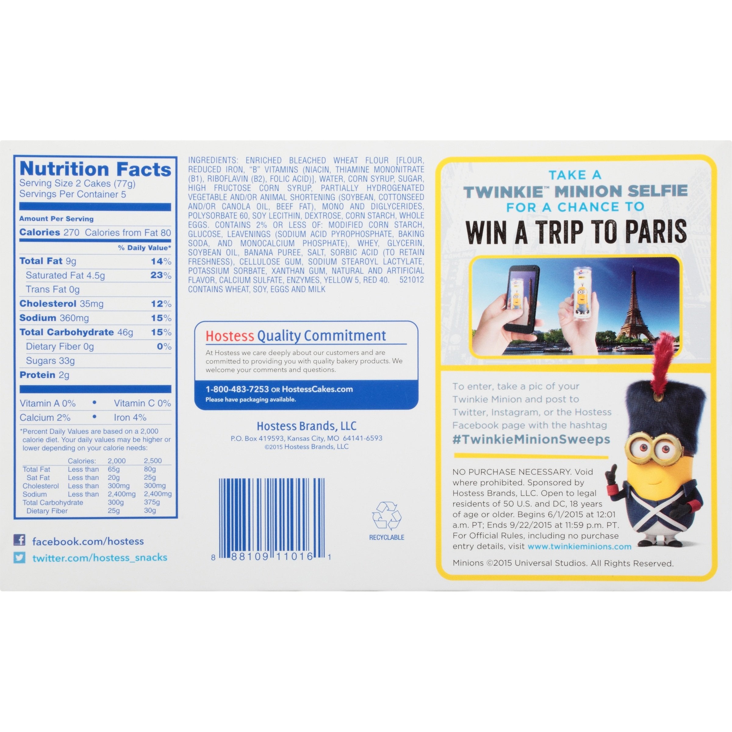 Quality Hostess Twinkies Banana - 10 CT by Hostess - Free Shipping Available