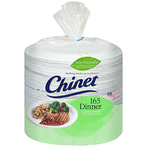 Quality Chinet Chinet 10 3/8" Paper Dinner Plates (165Count),, ()