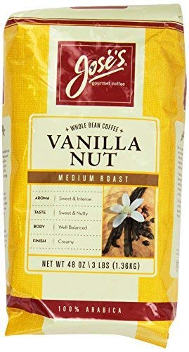Premium Jose's Whole Bean Coffee Vanilla Nut 3 Lbs - Buy Now & Save