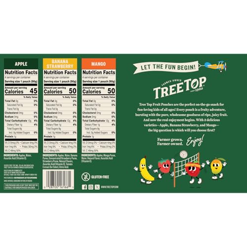 Quality TREE TOP APPLE SAUCE POUCHES, 3.2 OZ., 40 COUNT - Free Shipping Available