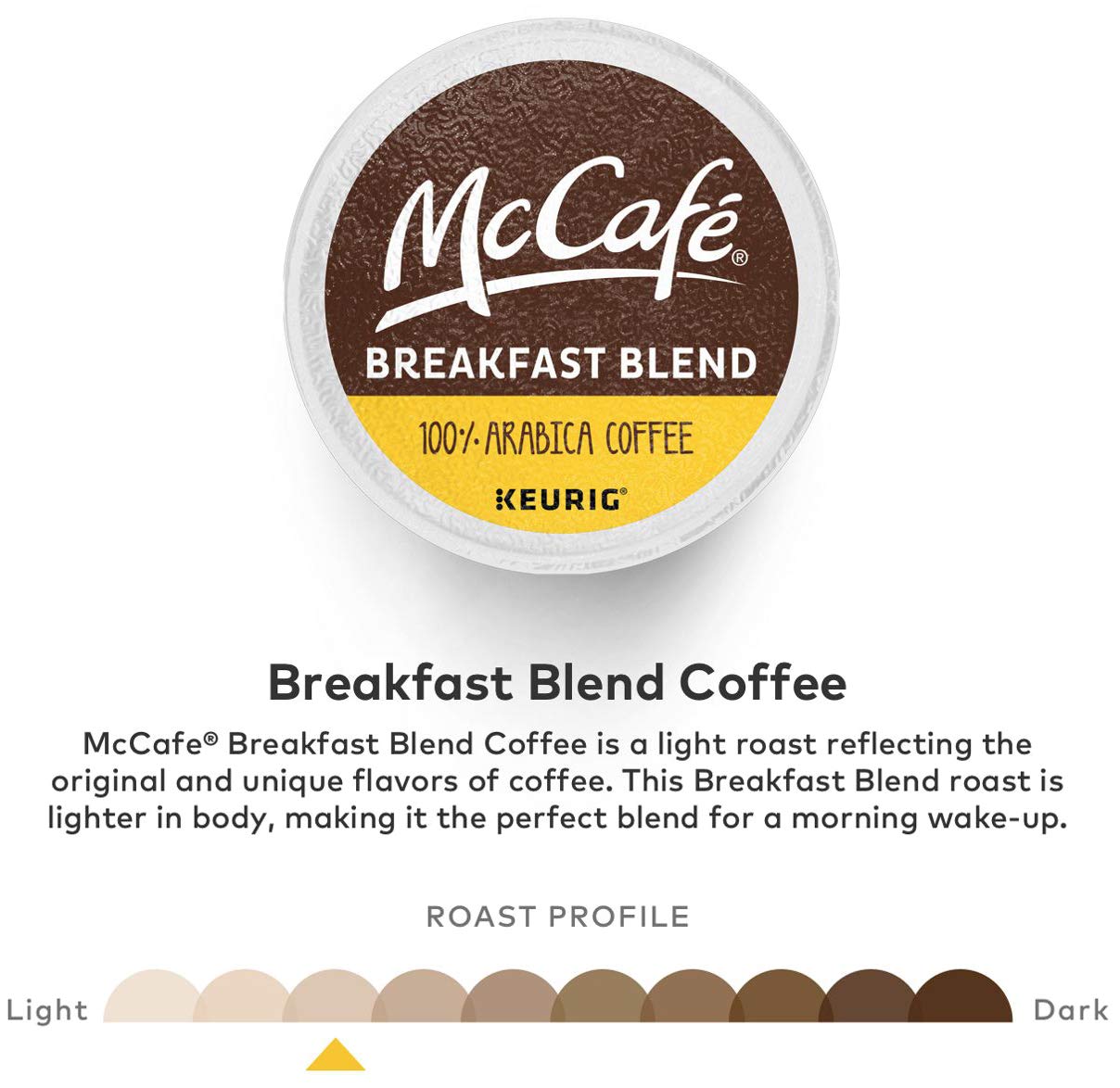 Quality McCafé Premium Roast, Single-Serve Keurig K-Cup Pods, Medium Roast Coffee Pods, 72 Count