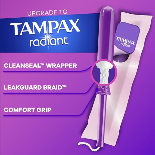 Premium Tampax Cardboard Tampons Regular Absorbency, Anti-Slip Grip, LeakGuard Skirt, Unscented