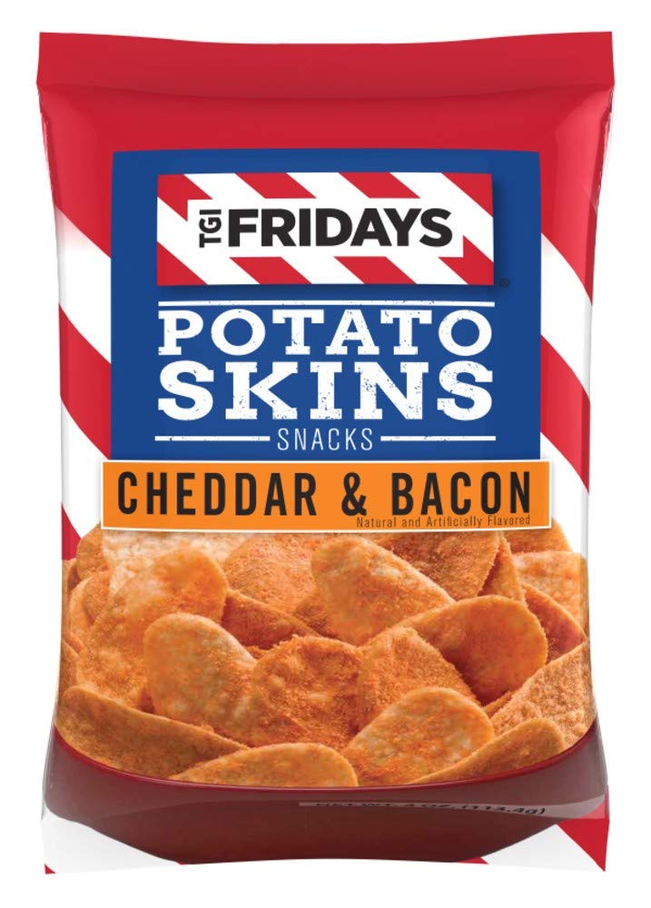 Quality TGI Fridays Potato Skins Snacks, Cheddar & Bacon, 1oz Bag (Pack of 12, Total of 12 Oz)