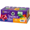 Quality V8 +Energy Variety Pack, Healthy Energy Drink, 12 Pomegranate Blueberry and 12 Peach Mango, 8 Oz Can)