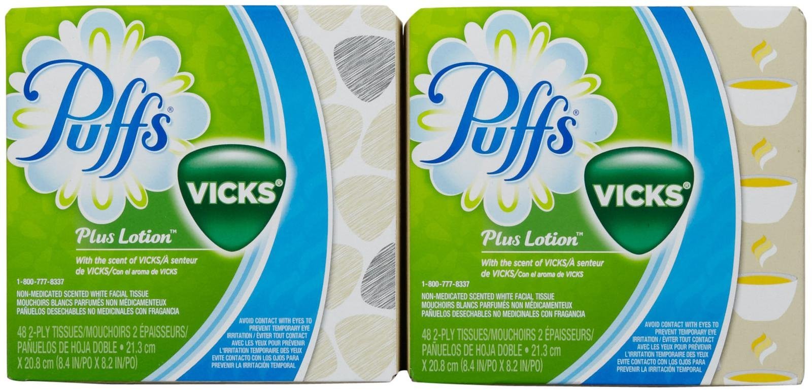Premium Puffs Plus Lotion Facial Tissues, 96 To-Go Packs; 10 Tissues Per Pack