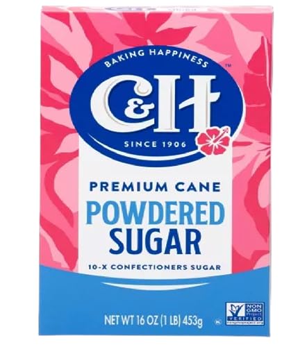 Premium C&h: Pure Cane Powdered Confectioners Sugar, 1 Lb - Limited Time Offer