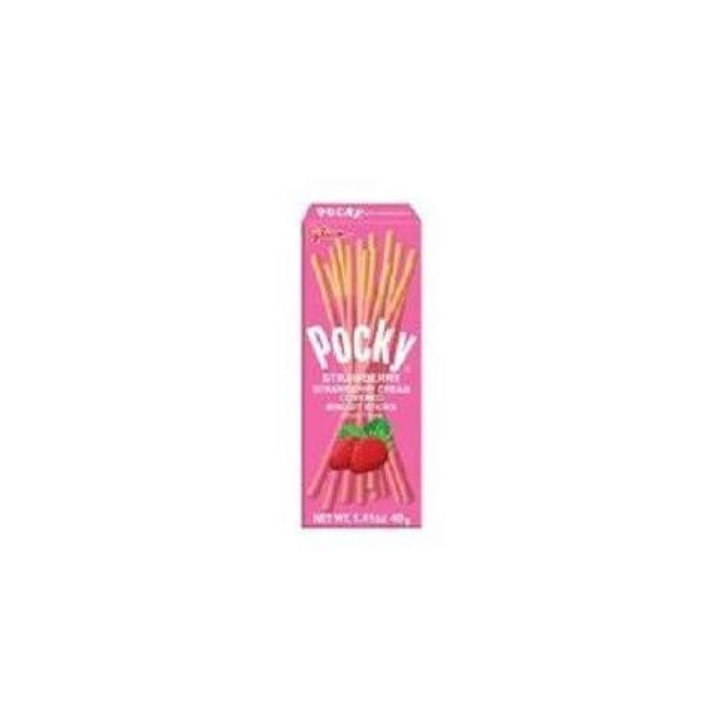 Premium Glico Pocky Biscuit - Strawberry - Case of 20 - 1.41 oz.