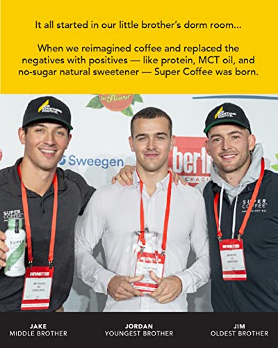Premium Super Coffee, Iced Keto Coffee (0g Added Sugar, 10g Protein, 70 Calories) 12 Fl Oz | Iced Coffee, Protein Coffee, Coffee Drinks - LactoseFree, SoyFree, GlutenFree