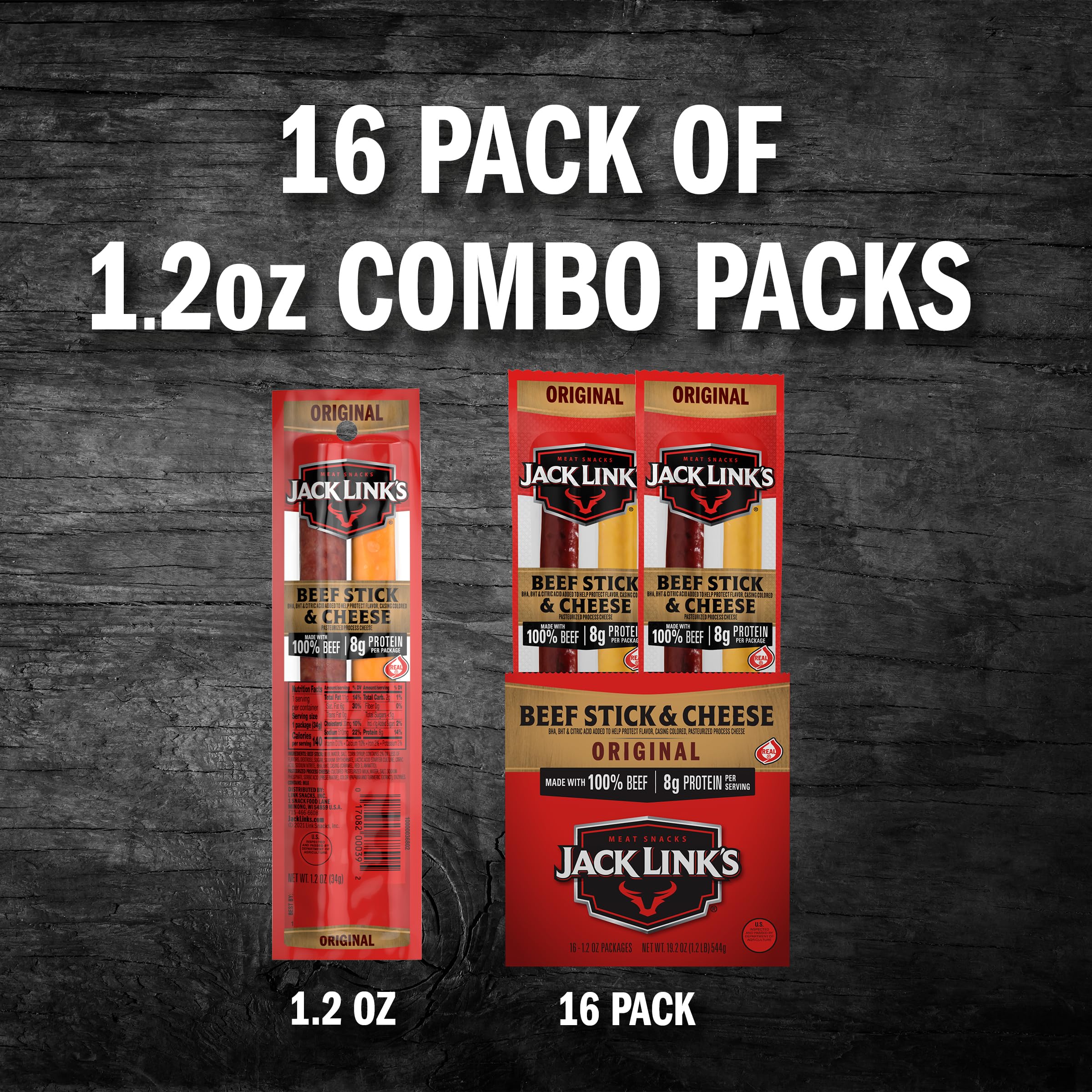 Quality Jack Link s Original Beef & Cheese Combo - Shop Today