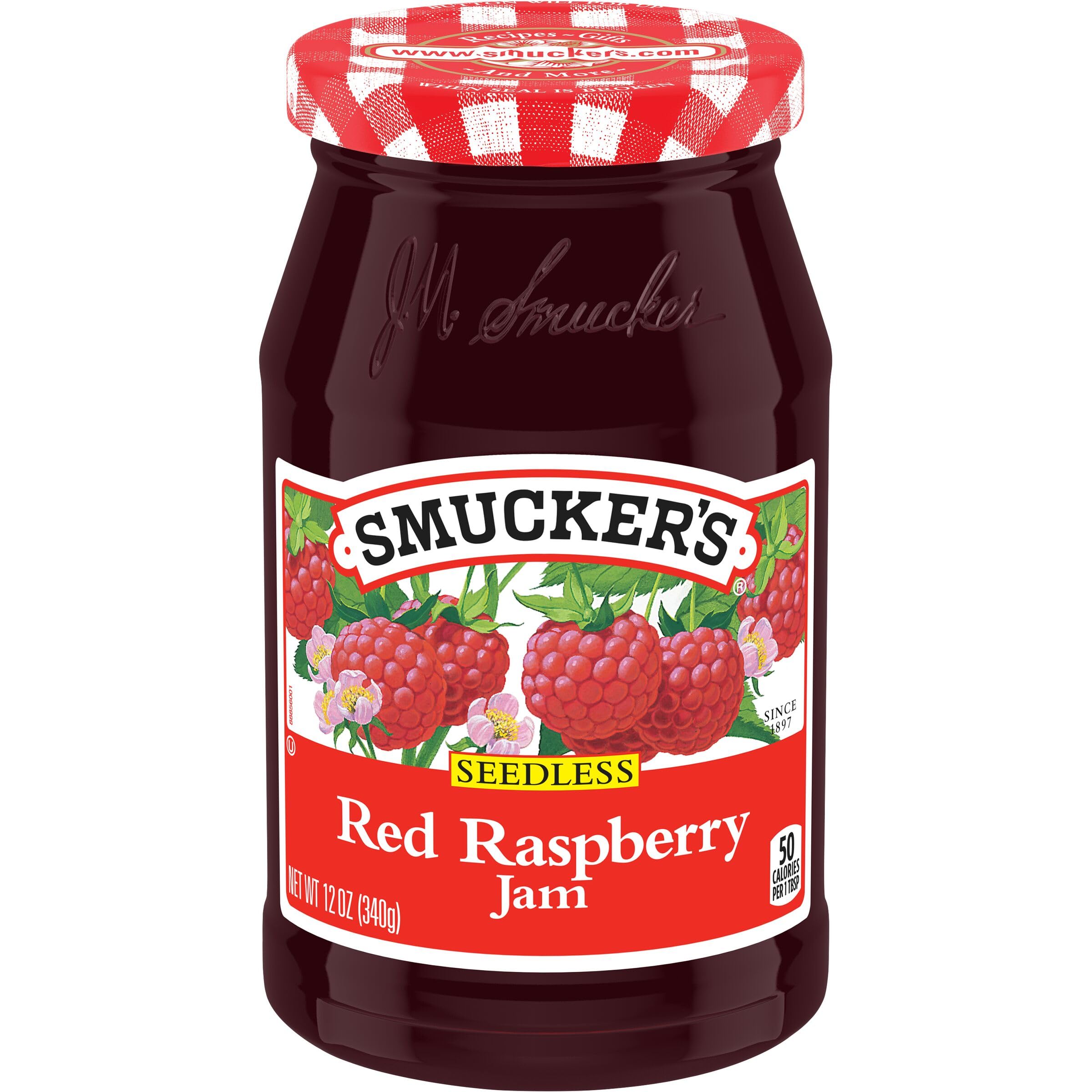 Premium Smucker's Seedless Red Raspberry Jam, 12 Ounces - Best Price Guaranteed