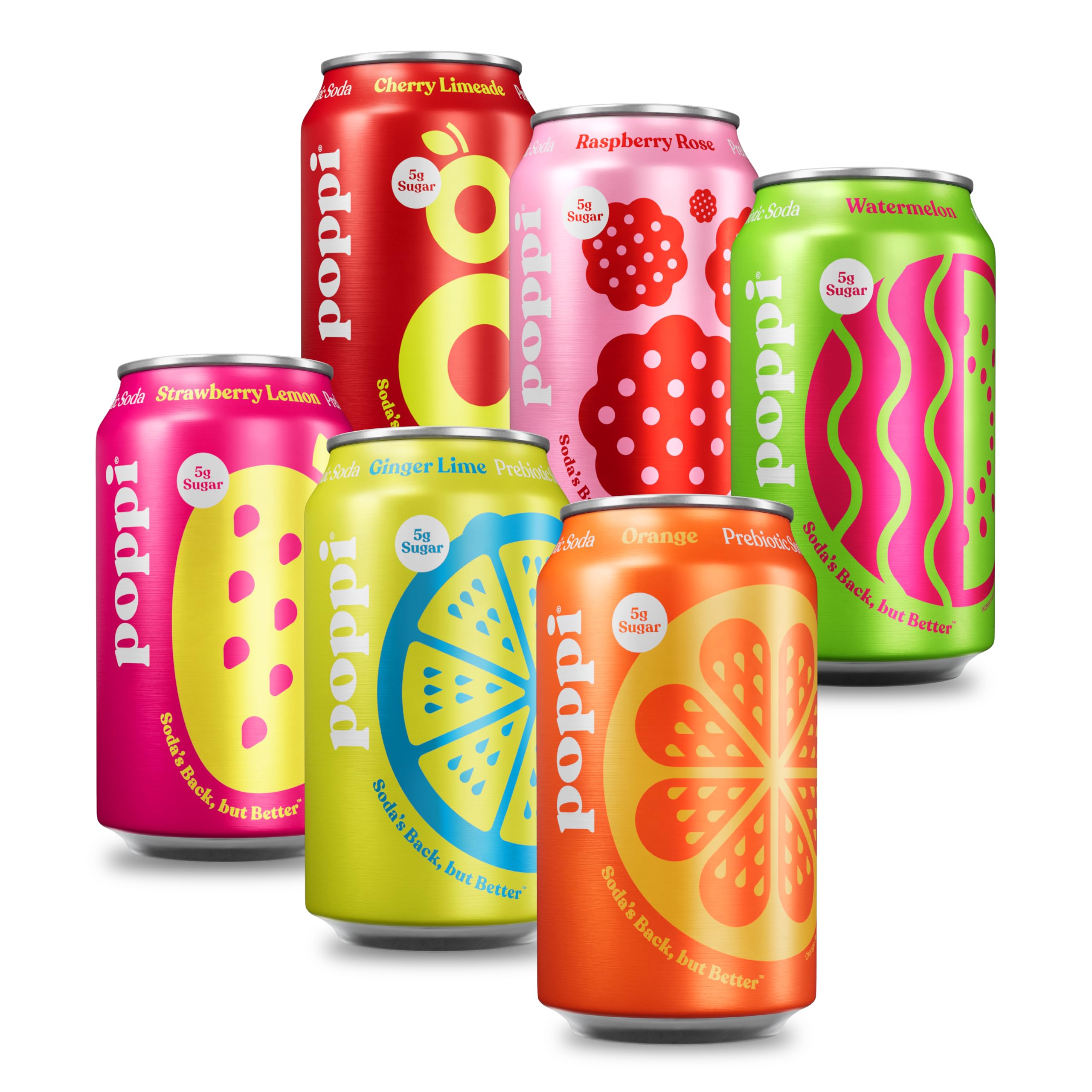 Premium poppi Prebiotic Soda 12 Fl Oz - Limited Time Offer
