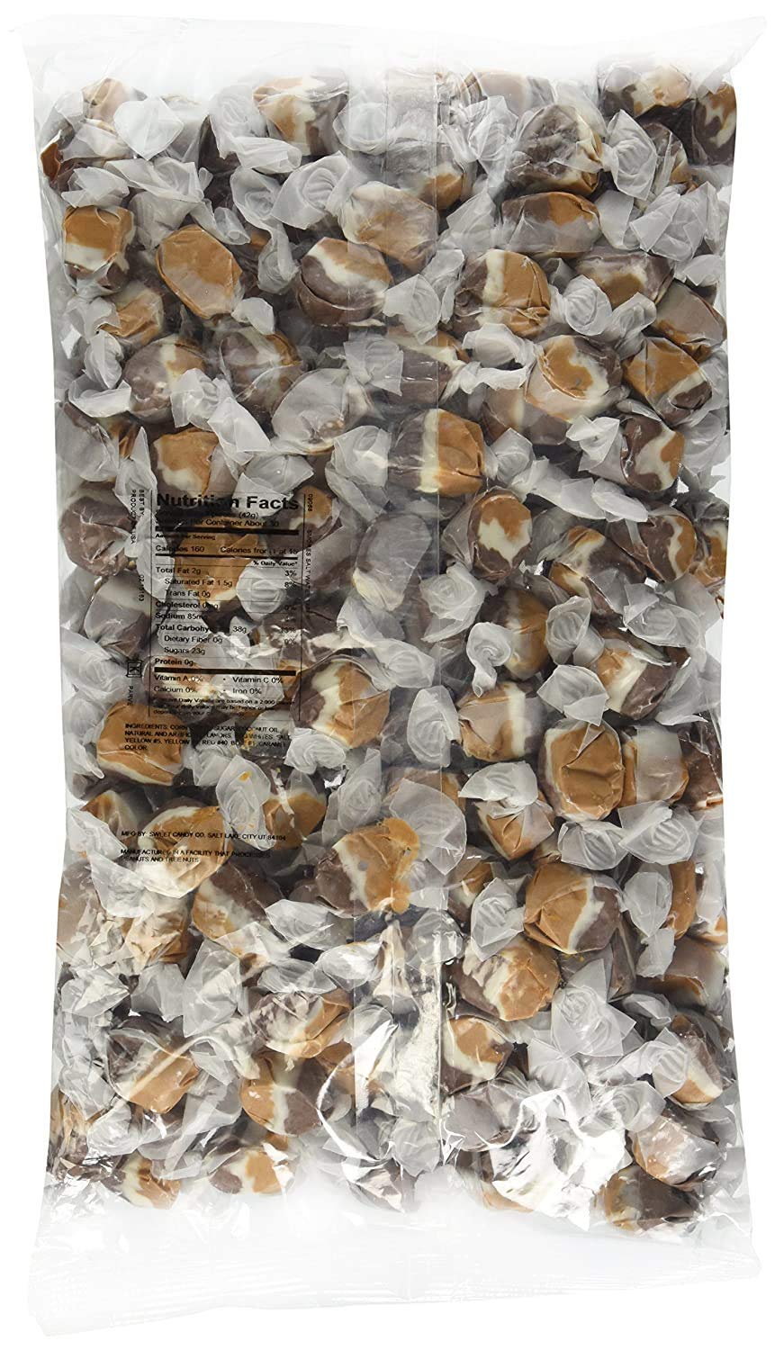 Quality Sweet Candy Company Salt Water Taffy - Salt Water Taffy Candy Bulk, Old Fashioned Assorted Flavors, Soft and Chewy Candy Mix, Gluten Free Variety Pack - 3 lb Bag