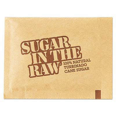 Sugar in the Raw - Sugar Packets, Raw Sugar, 0.18 oz, 500 per Carton