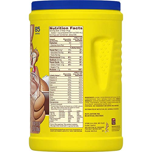 Premium Nestle Nesquik Chocolate-Flavored Powder (2.61 lb.) - Flavor of your choice 1
