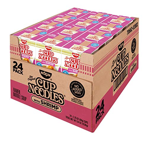 Premium Product of Nissin Cup Noodles with Shrimp, 24 pk./2.25 oz.