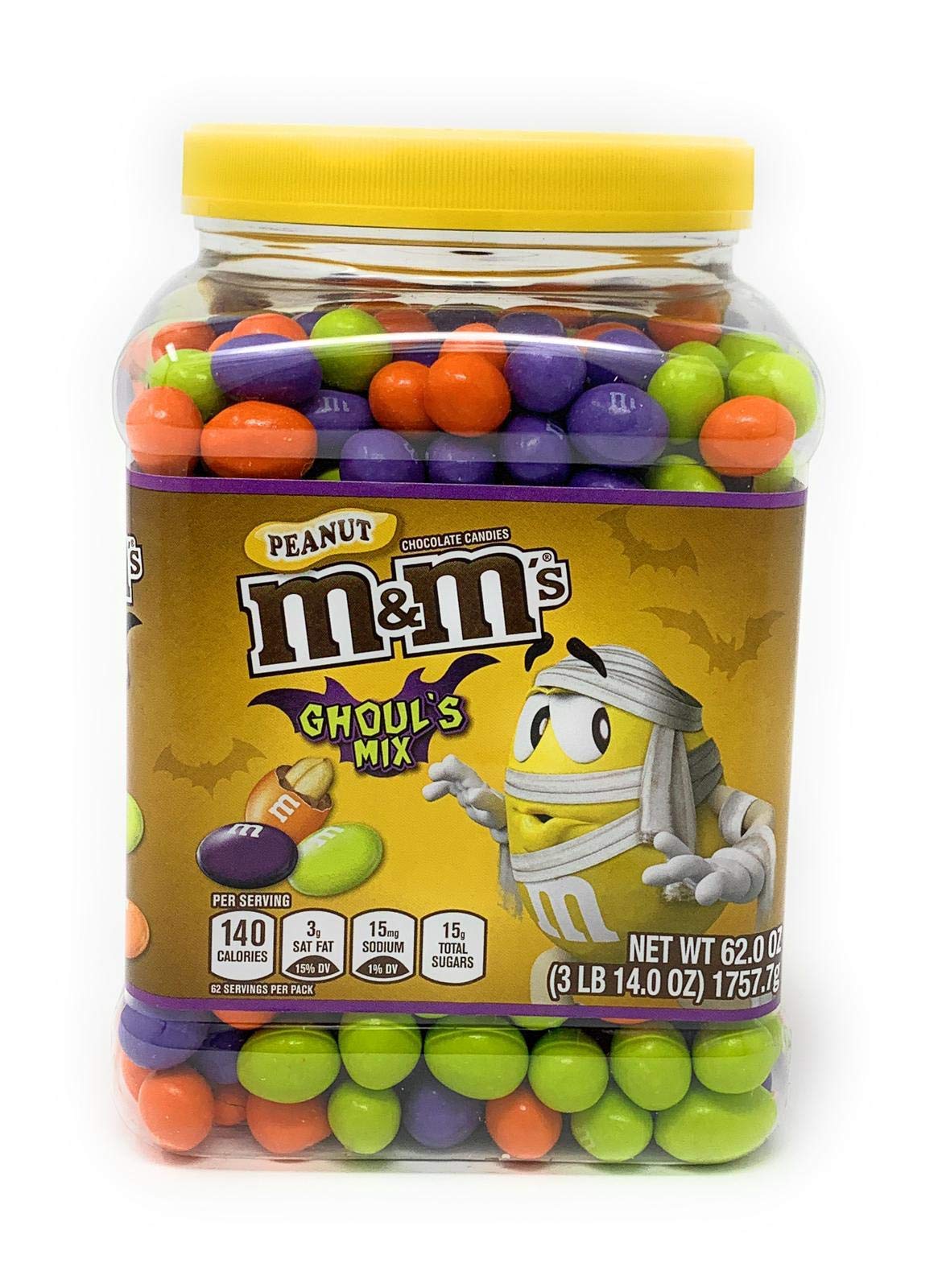 Premium M&M'S Ghoul's Mix Peanut Chocolate Halloween Candy (62oz.),, 62 Oz ()