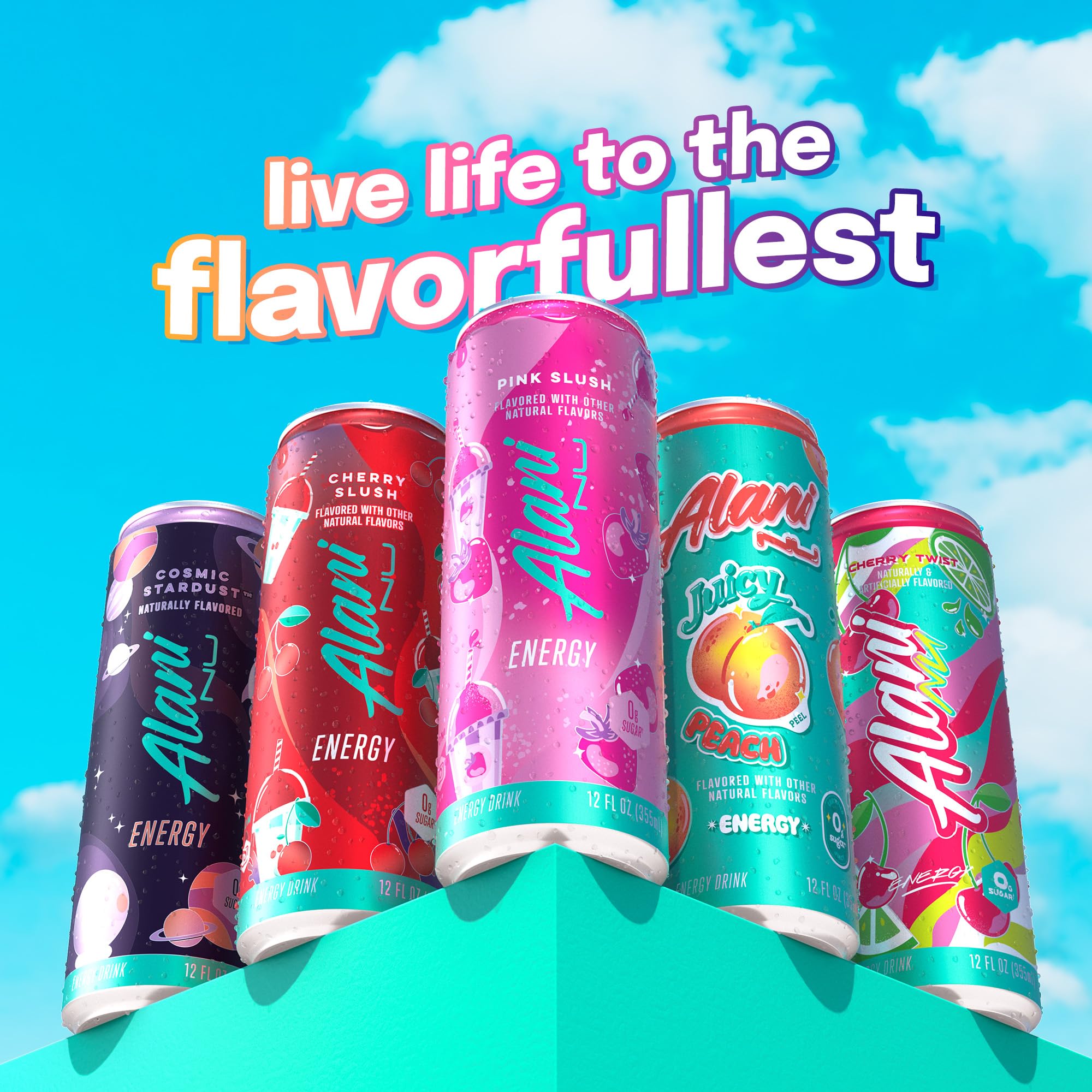 Premium Alani Nu PINK SLUSH Sugar Free, Low Calorie Energy Drinks, 200mg Caffeine, Biotin B Vitamins, Zero Sugar, 10 Calories, 12 Fl Oz Cans, 24 Pack