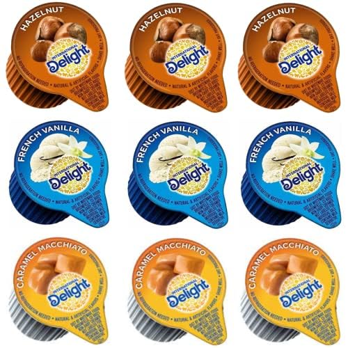 International Delight Liquid Non-Dairy Creamer Singles Variety Pack Box Of 48