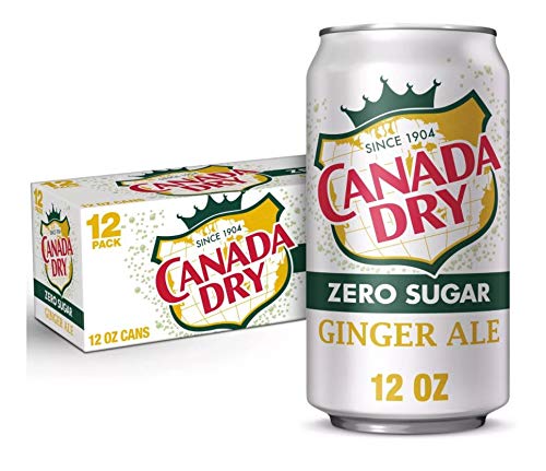 Canada Dry Zero Sugar Ginger Ale, 12 FL OZ cans (24 cans)