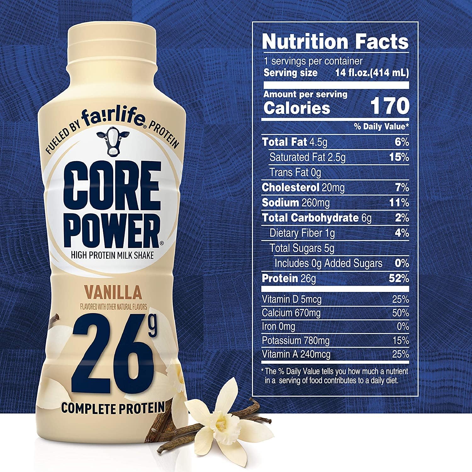 Premium Monocorn Fairlife Core Power 26g Protein Milk Shakes Variety Pack, Ready To Drink for Workout Recovery, 14 Fl Oz (6 - Pack)