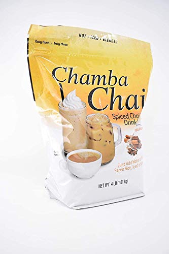 Premium Chamba Chai Spiced Chai Latte Drink Mix (4lb Resealable Bag)