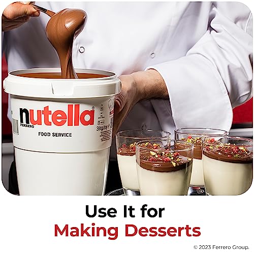 Premium Nutella Hazelnut Spread Food Service Tub, Baking Supplies, Great For Restaurants And Bakeries, Two Bulk Tubs, 13.2 Lb Total