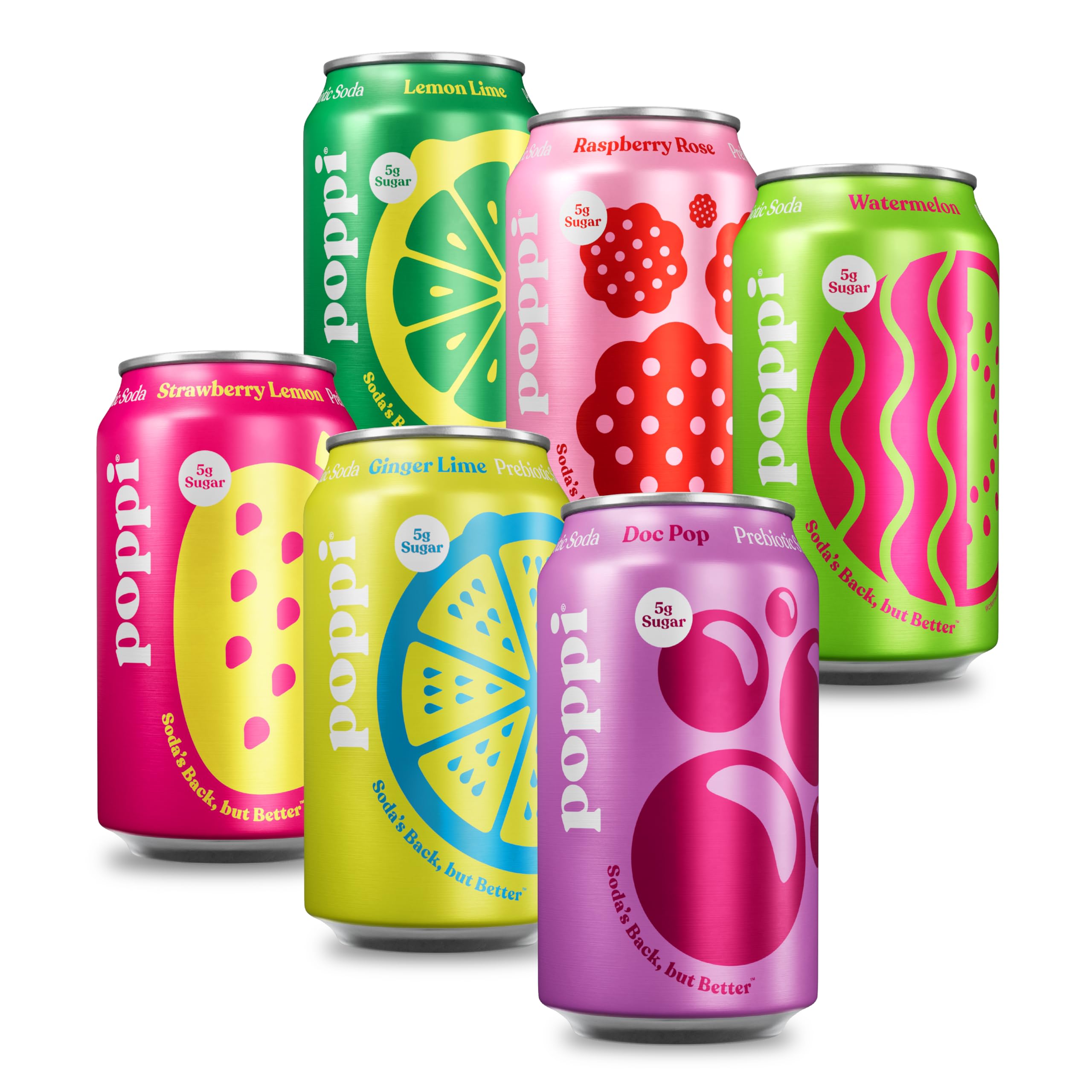 Premium poppi Prebiotic Soda 12 Fl Oz - Limited Time Offer