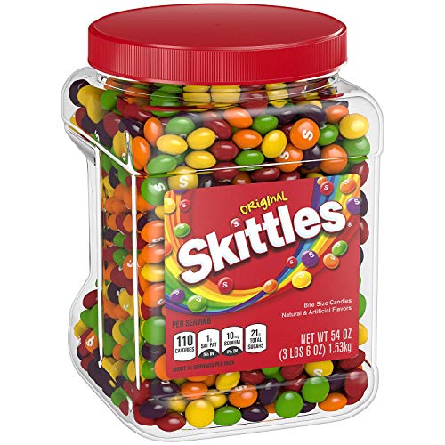 Premium Skittles Original Candy, 1 - 54 Ounce Jar - SET OF 2