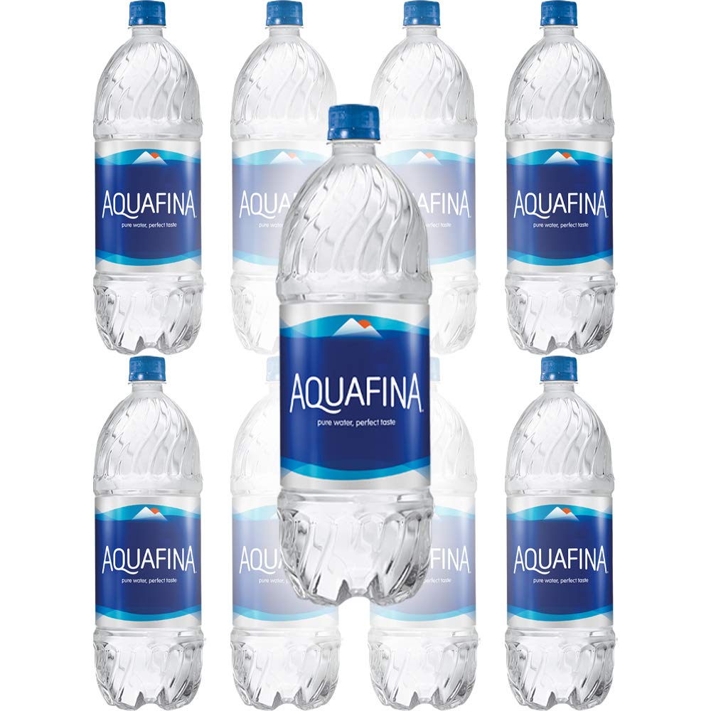 Aquafina Water, Pure Water, Perfect Taste, 16.9 Fl Oz (Pack of 8, Total of 135.2 Fl Oz)