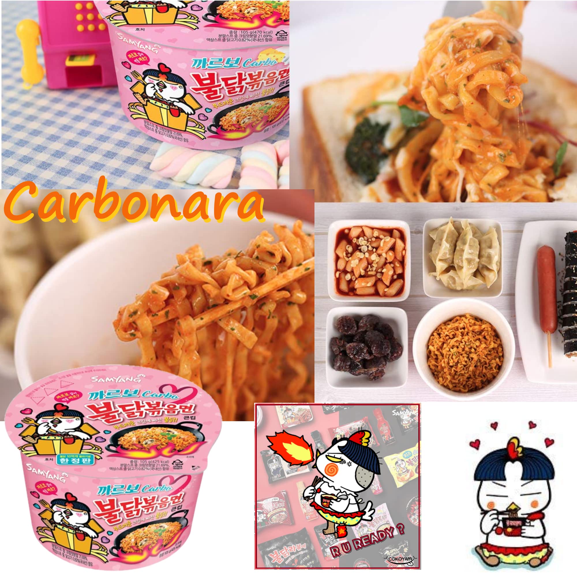 Quality [Samyang] Carbo Spicy Chicken Fried Cup Noodles 105g × 3EA / Korean food / Korean ramen (overseas direct shipment)