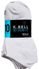 Premium K. Bell Women's No Show Socks, White, 10 Pairs - Best Price Guaranteed