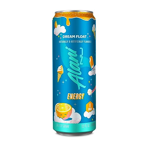 Premium Alani Nu DREAM FLOAT Ice Sugar Free, Low Calorie Energy Drinks | 200mg Caffeine | Antioxidants | Biotin, B Vitamins | Zero Sugar | 15 Calories or Less | 12 Oz Cans | 24 Count